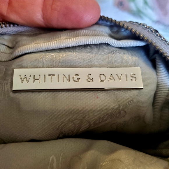 Whiting & Davis Silver Mesh Metal Tassel Crossbody - Picture 6 of 15